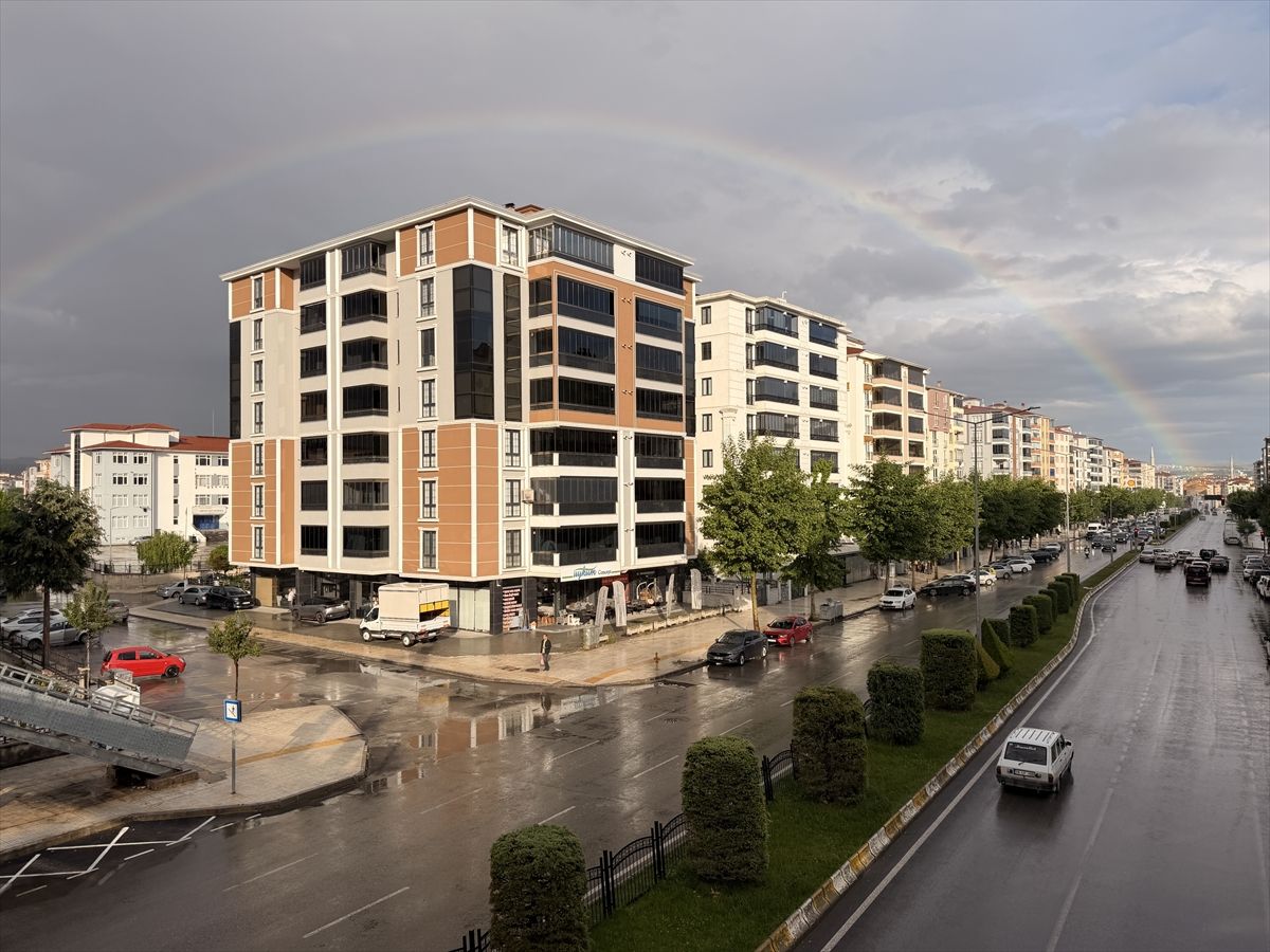 Çorum’da Gökkuşağı Görüntüsü