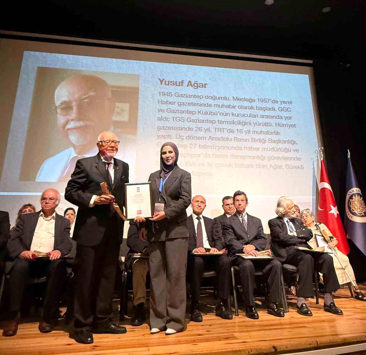 Yusuf Ağar’a 50 Yıl Onur Ödülü