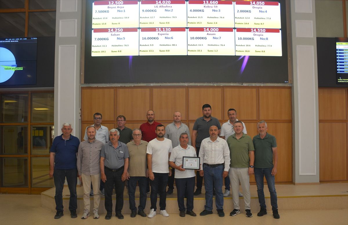 Edirne’de Yeni Mahsul Arpa Satışı
