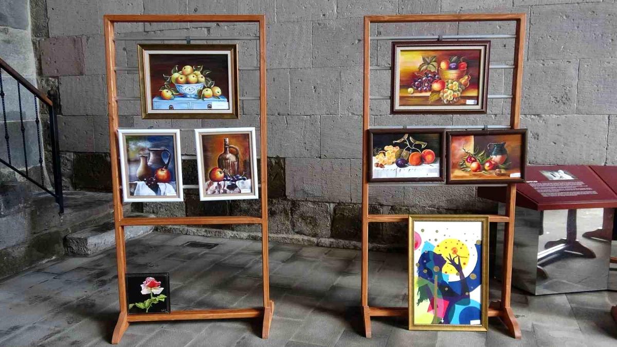 Erzurum’da “Yaşayan değerlerin sanat yolculuğu” sergisine yoğun ilgi