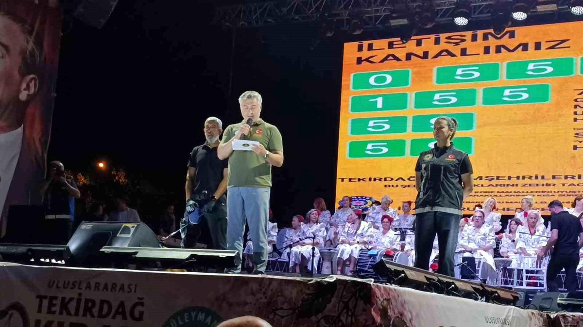 Tekirdağ’da Uyuşturucu ile Mücadele Etkinliği
