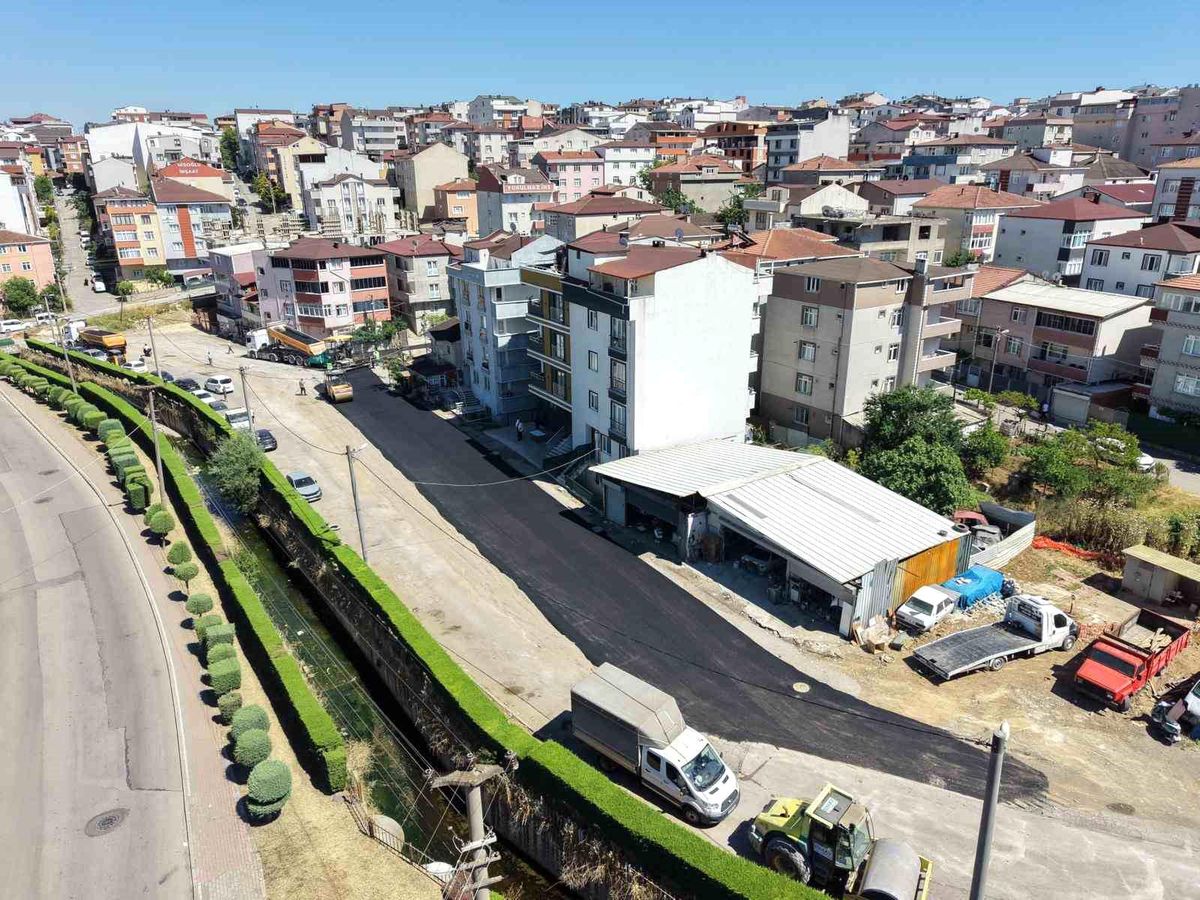 Gebze’de 3 mahalleye toplam 850 metre yeni imar yolu yapıldı