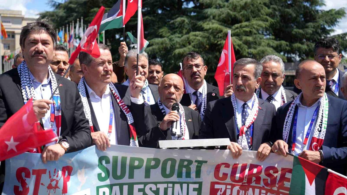 HAK-İŞ’ten Filistin’e Destek Gösterisi