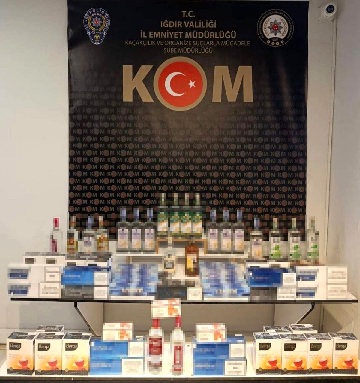 Iğdır’da Kaçak Sigara ve Alkol Ele Geçirildi
