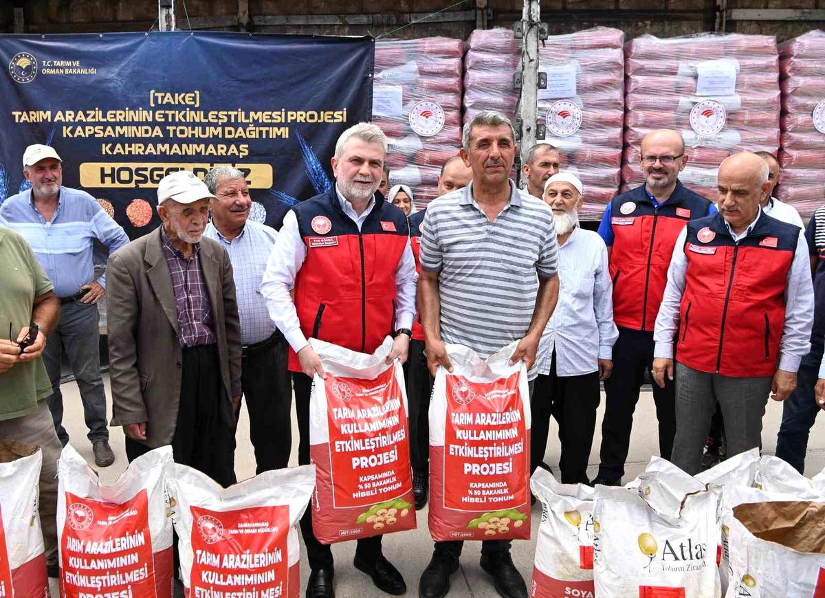Kahramanmaraş’ta üreticilere 47 ton soya tohumu