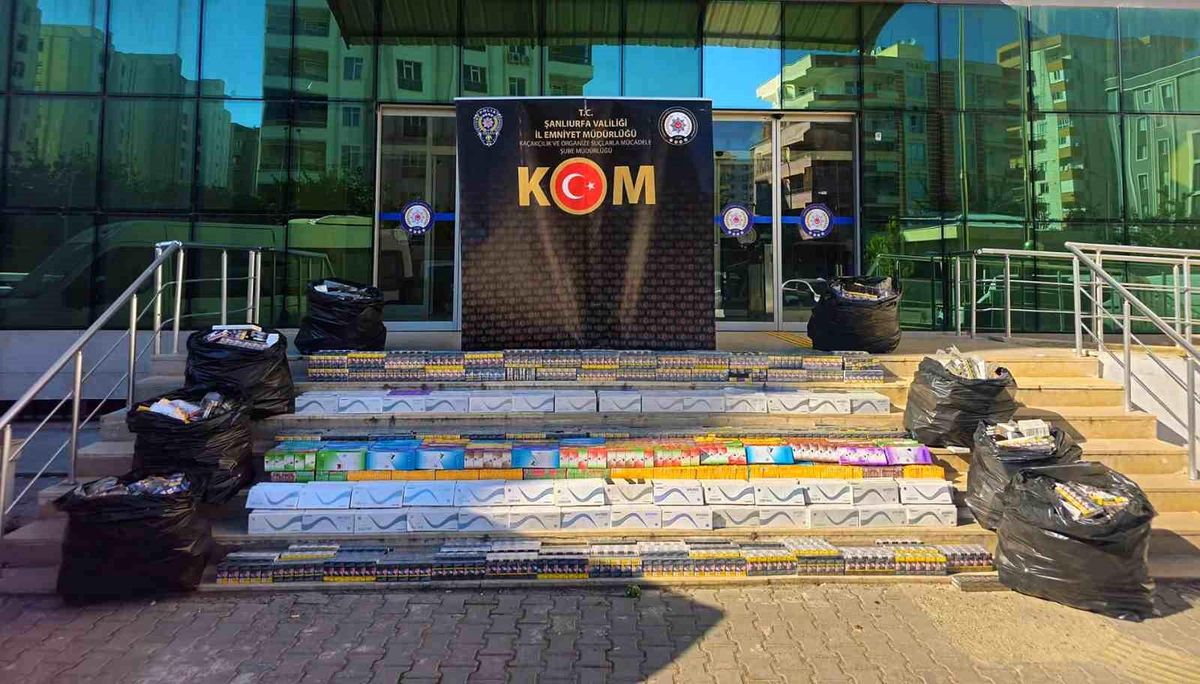 Şanlıurfa’da 1.75 Milyon Lira Değerinde Kaçak Sigara Ele Geçirildi