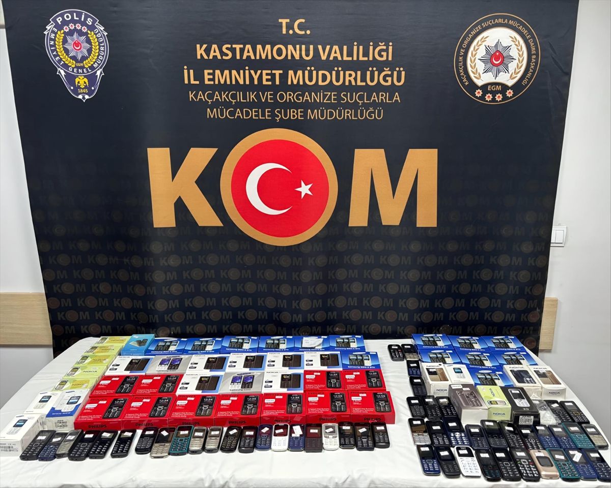 Daday’da Gümrük Kaçağı Cep Telefonu Operasyonu