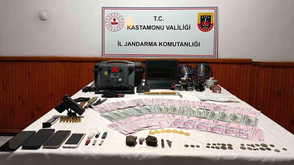 Kastamonu’da Kaçak Kazı Operasyonu