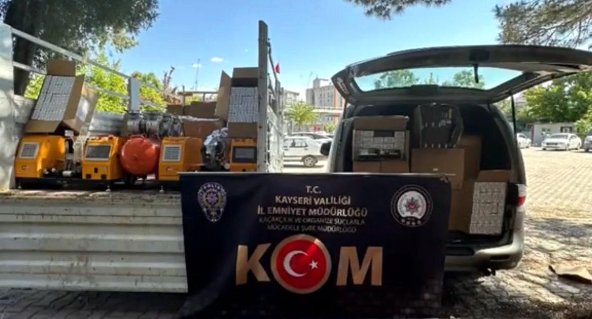 Kayseri’de 1 Milyondan Fazla Makaron Ele Geçirildi