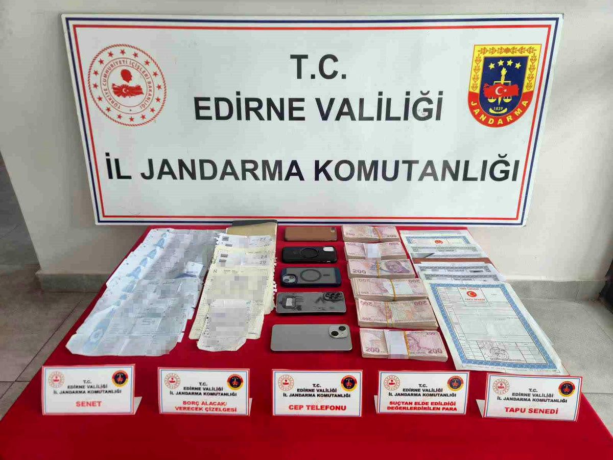 Edirne’de 6 Şüpheli Tefecilikten Gözaltında