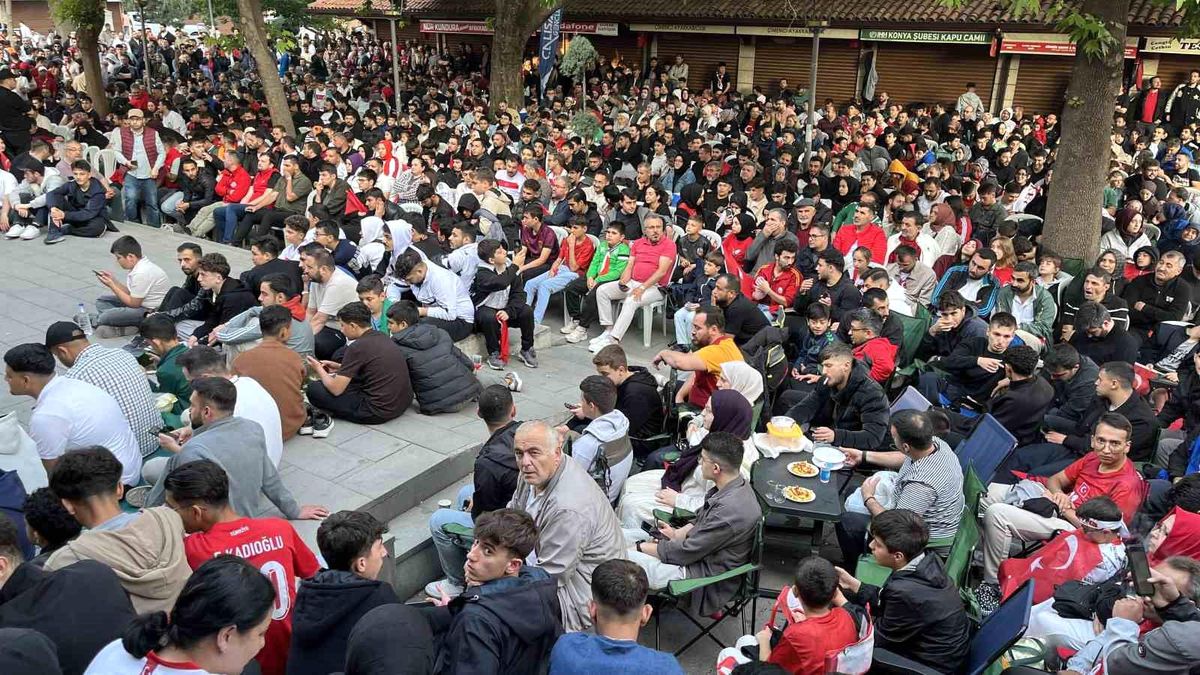 Konya’da Milli Maç Coşkusu