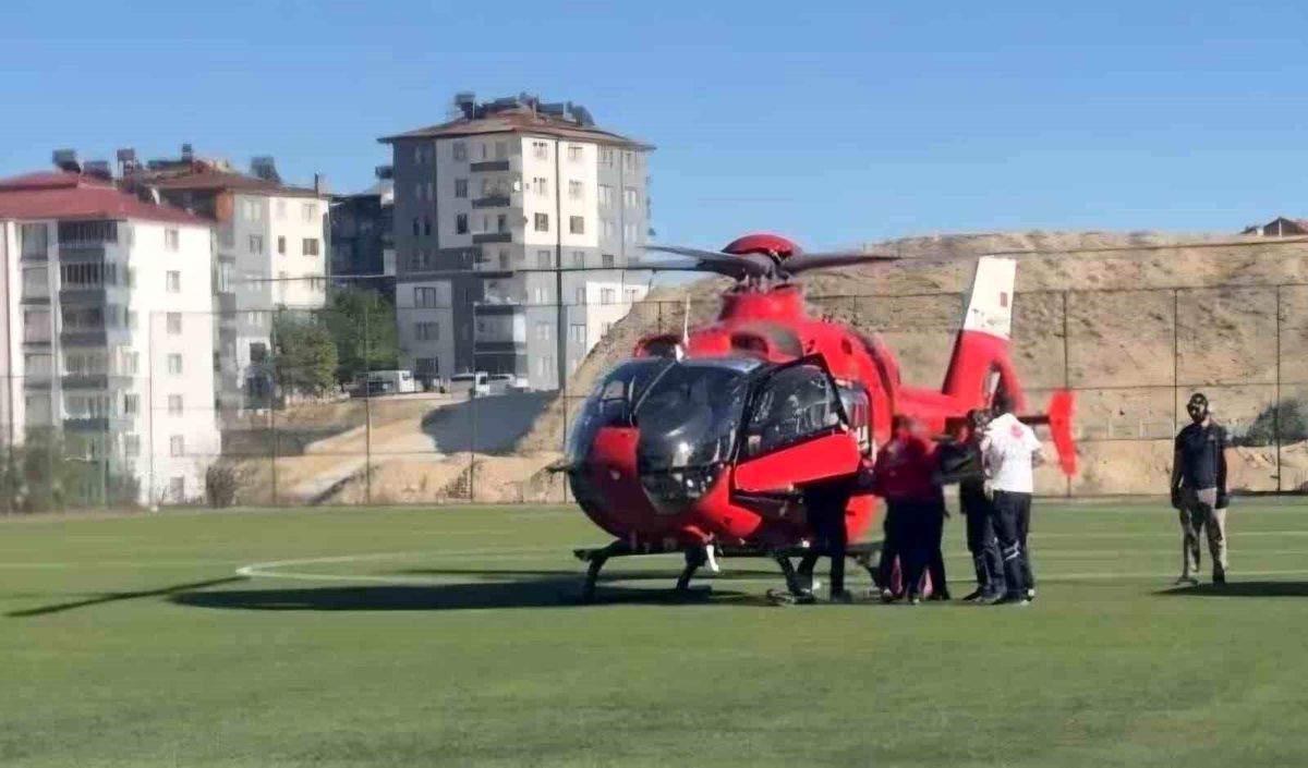 Malatya’da Kalp Krizi Geçiren Hastaya Hava Ambulansı