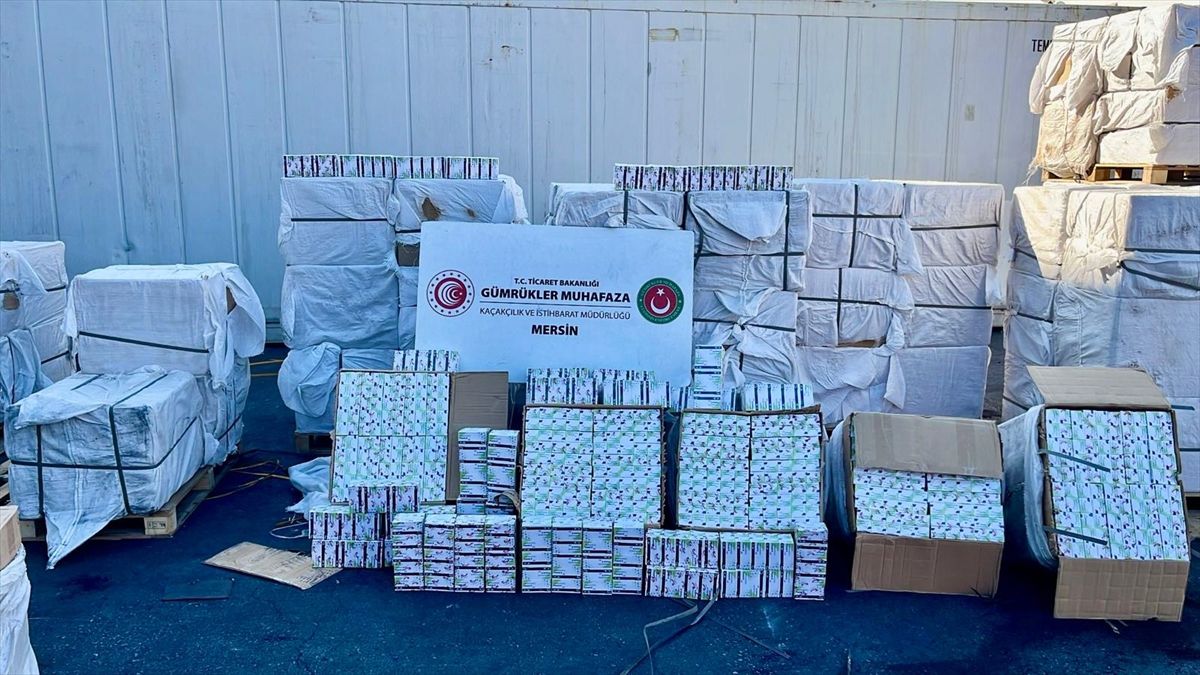 Mersin Limanı’nda 12.4 Milyon İlaç Ele Geçirildi