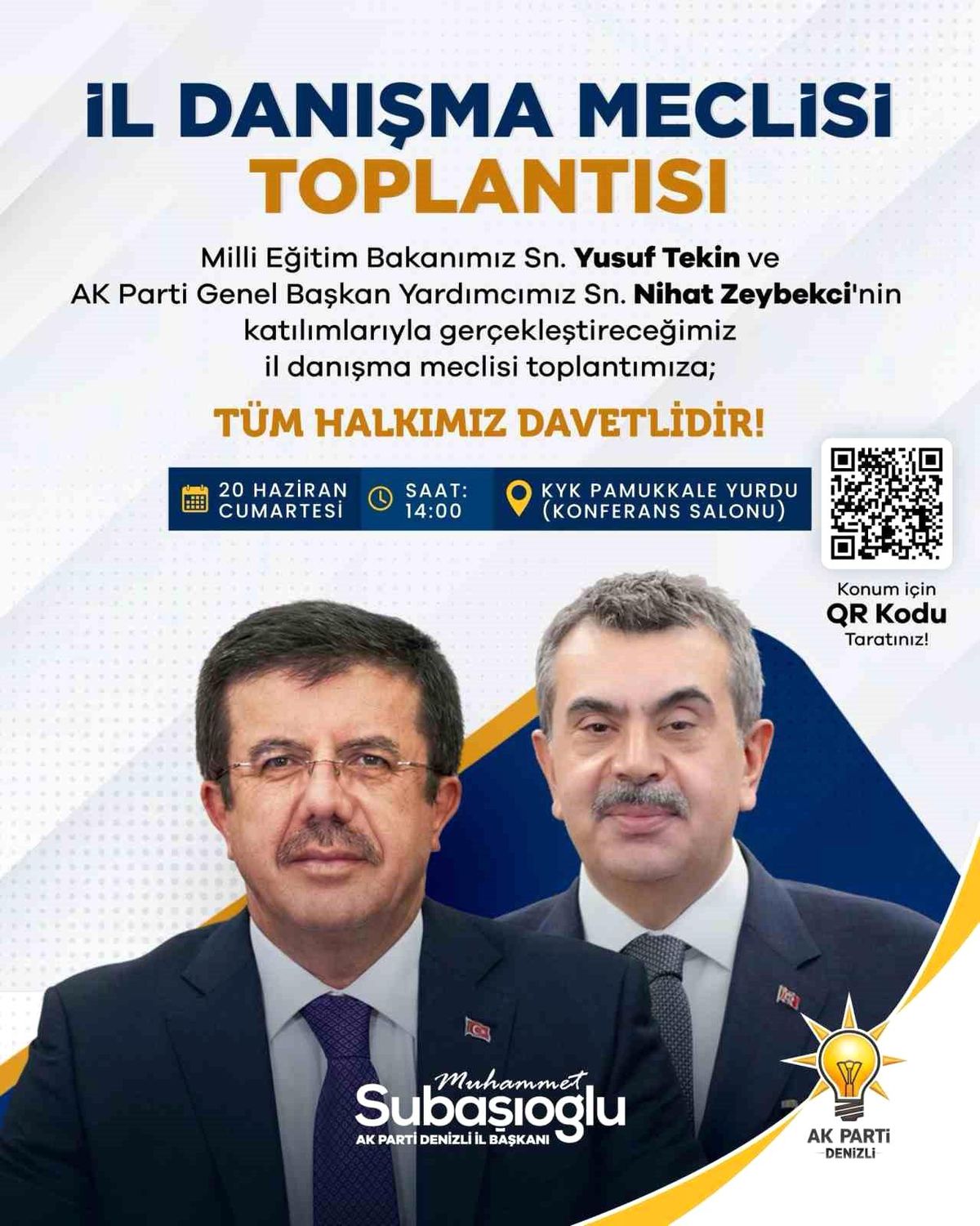 Bakan Tekin Denizli’ye Geliyor