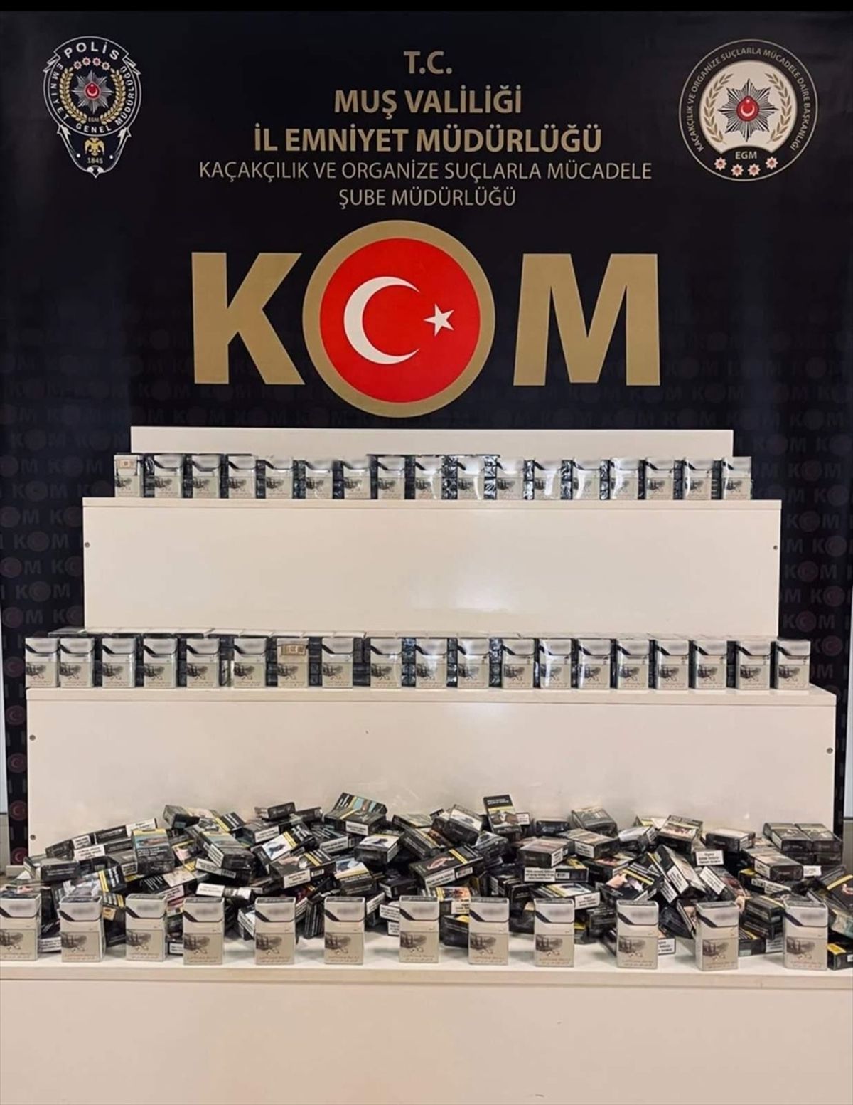 Muş’ta 499 Paket Kaçak Sigara Ele Geçirildi