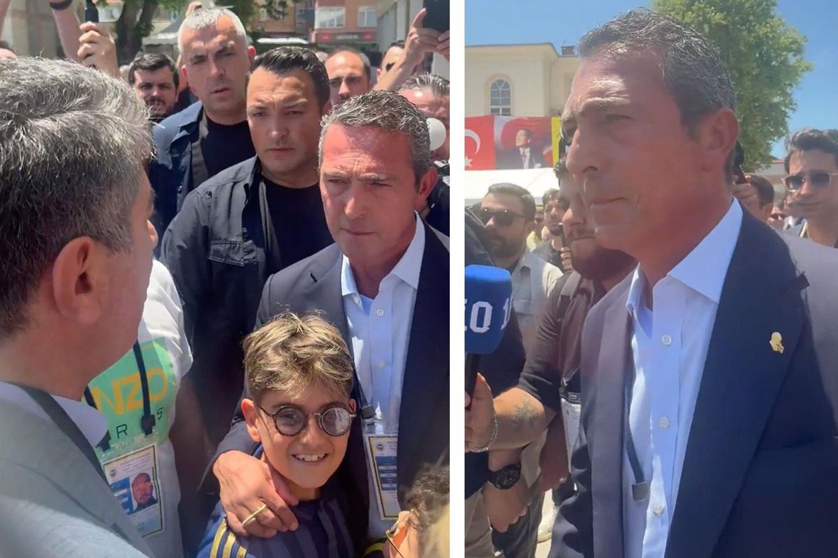 Oy vermeye gelen Ali Koç’a ”Büyük başkan” tezahüratı