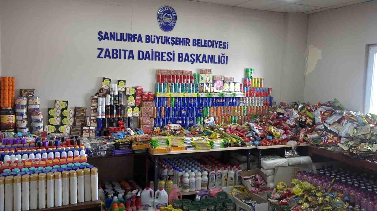 Şanlıurfa’da tarihi geçmiş ürünlere el konuldu