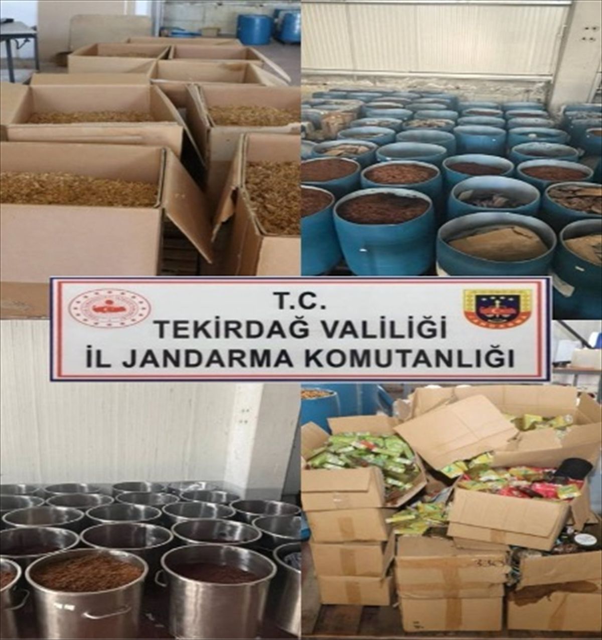 Tekirdağ’da 24 Ton Kaçak Tütün Ele Geçirildi