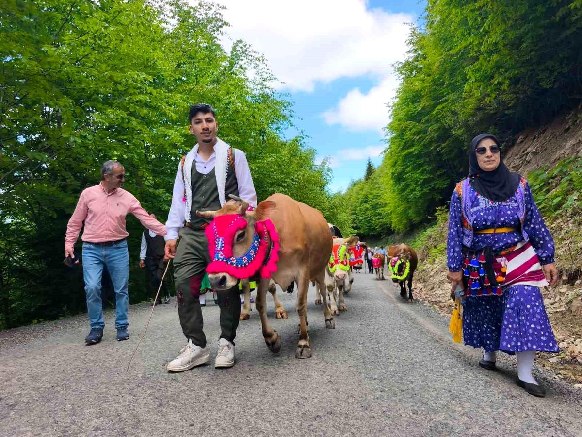 Trabzon’un Şalpazarı ilçesinde geleneksel yayla göçü başladı