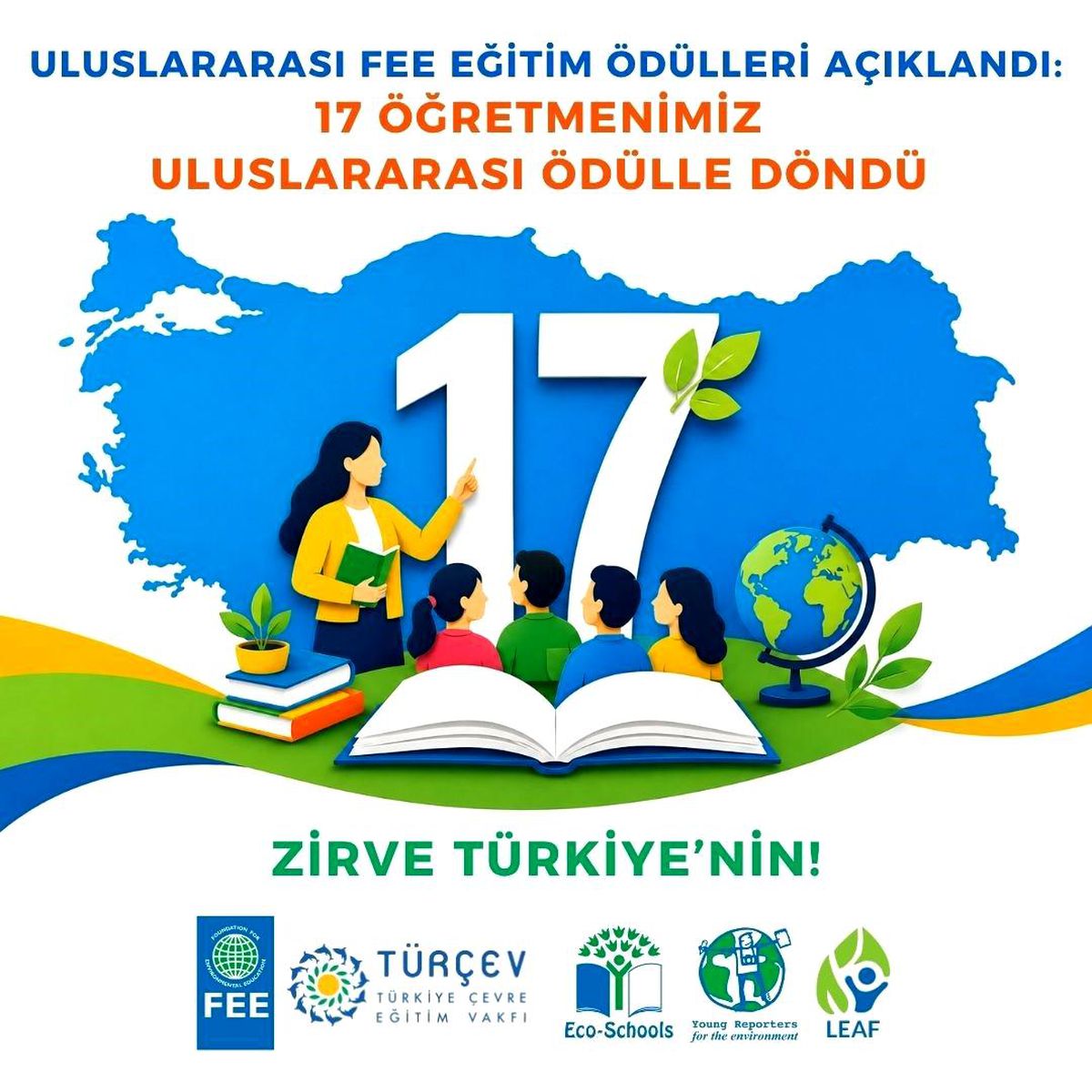 Türk Öğretmenler Uluslararası Çevre Ödüllerini Kazandı