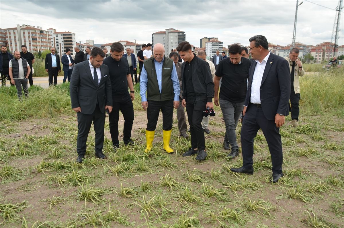 Kahramankazan’da Doludan Zarar Gören Tarım Arazileri İncelendi