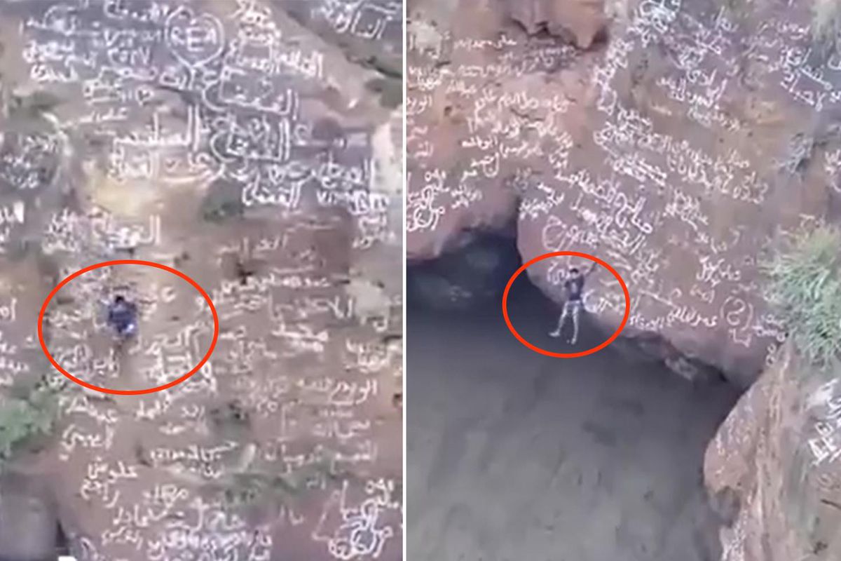 Yemen’in “Örümcek Adam”ı volkan kraterinde can verdi
