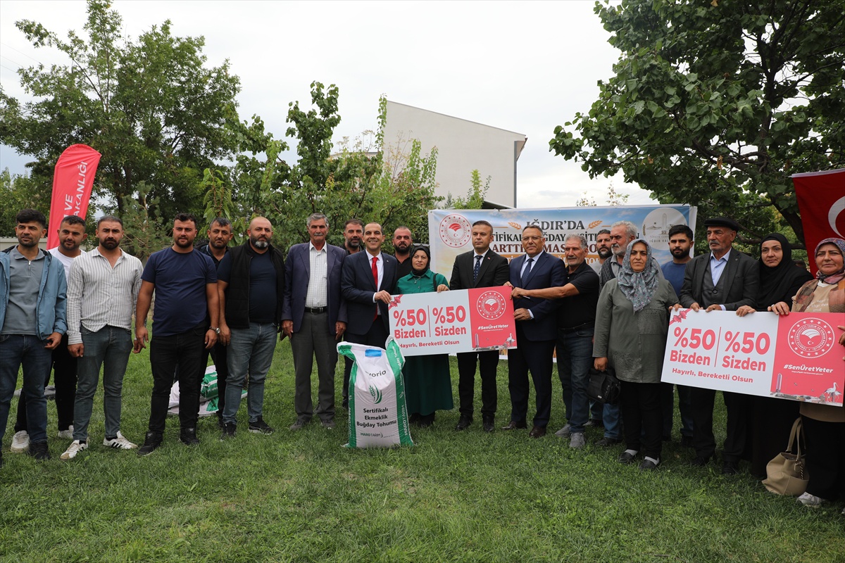 Iğdır’da 160 üreticiye 40 ton buğday tohumu dağıtıldı