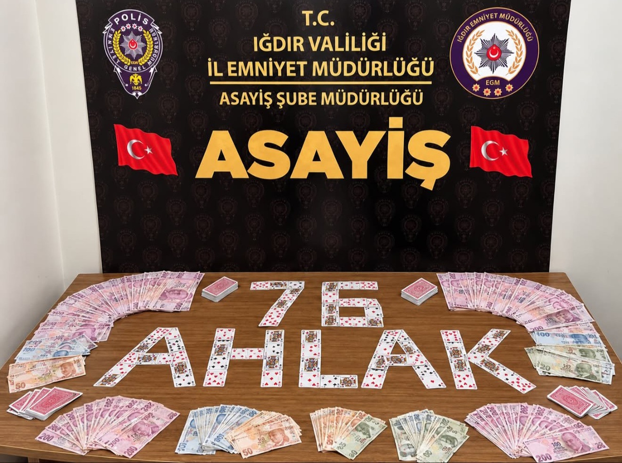 Iğdır’da son ayda kumar ve fuhuşla mücadelede 13 kişiye 150 bin 852 TL ceza verildi